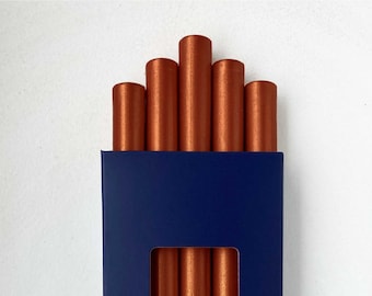5 rods of sealing wax copper red - 11 mm