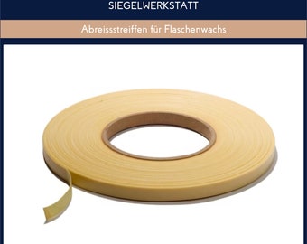 Tear strip - tear tape for bottle wax