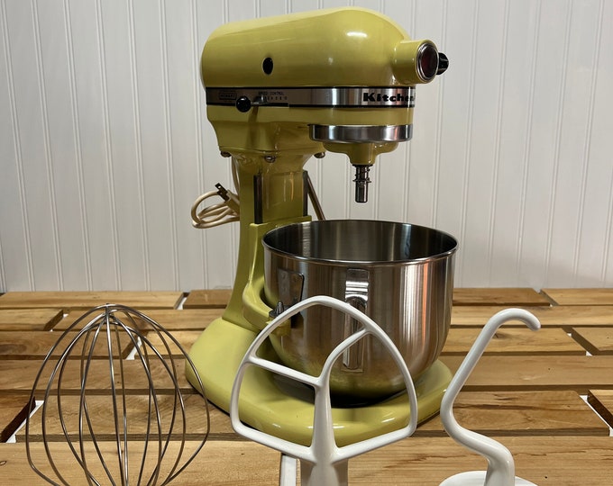 Restored Vintage 1970's Hobart Era 5 Quart Yellow Kitchenaid Electric ...