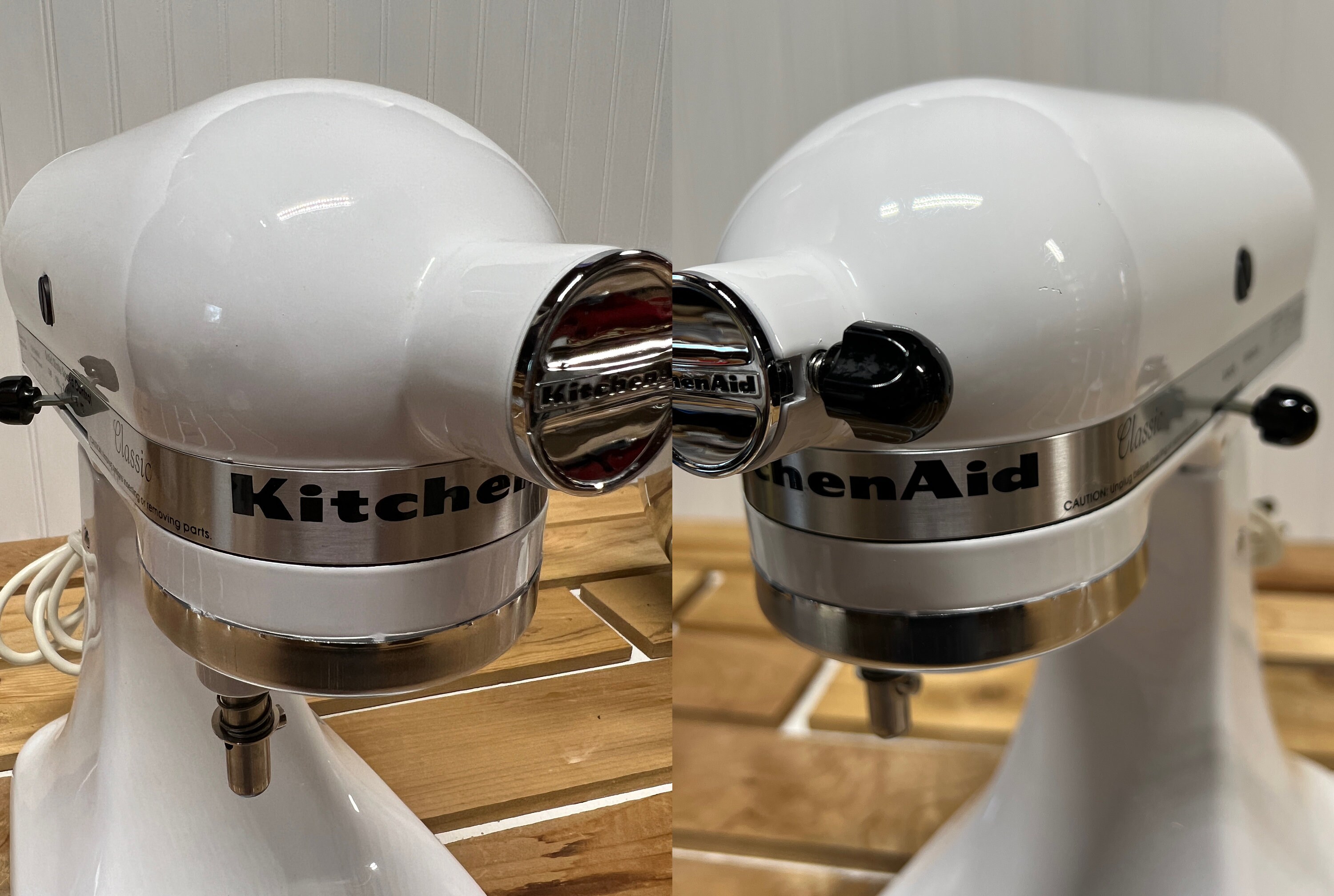 Vintage Hobart KitchenAid Stand Mixer Model K45SS White (250 Watts, USA)