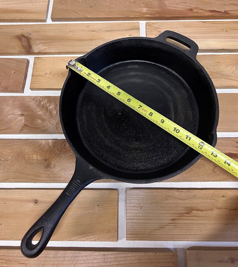 Vintage 12 Inch Emeril Cast Iron Skillet Frying Pan With 2 Etsy
