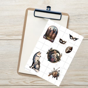 ACOTAR Stickers: Spring Court, Wolf, Masks - Sarah J Maas Inspired