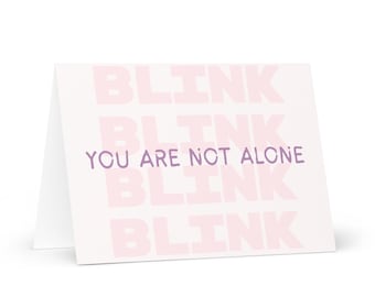 No estás solo – Tarjeta de felicitación Trono de Cristal – Four Blinks TOG Tarjeta de felicitación