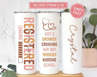 Future Nurse Tumbler Cup, Student Nurse Gift, Nursing School Graduation Gift, Nurse in Progress Tumbler, RN School Registered Nurse Mug