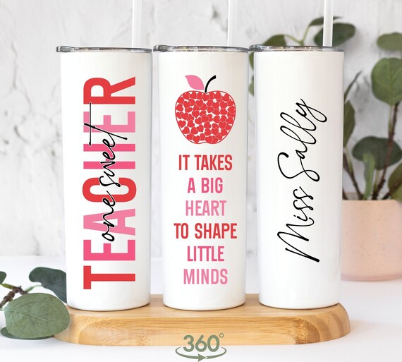 Teacher Valentines Day Gift, Teacher Valentine Mug, Teacher Tumbler Cup, Personalized Teacher Gift, Custom Teacher Gifts, PreK Vday Gifts