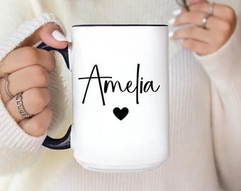 Custom Name Mug, Personalized Name Mug, Custom Coffee Mug, Custom Mug with Name, Personalized Coffee Cup, Girls Name Personalized Name Gift