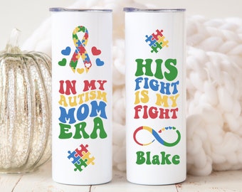 Autism Mom Tumbler Cup, Autism Mom Mug, In My Autism Mom Era Autism Awareness Gift, Autism Gift for Autism Parent, Autism Support Autism Cup