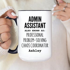 Admin Assistant Gifts Mug, Administrative Professionals Day Coffee Cup, Employee Appreciation Thank You Gift, Administrative Assistant Gifts