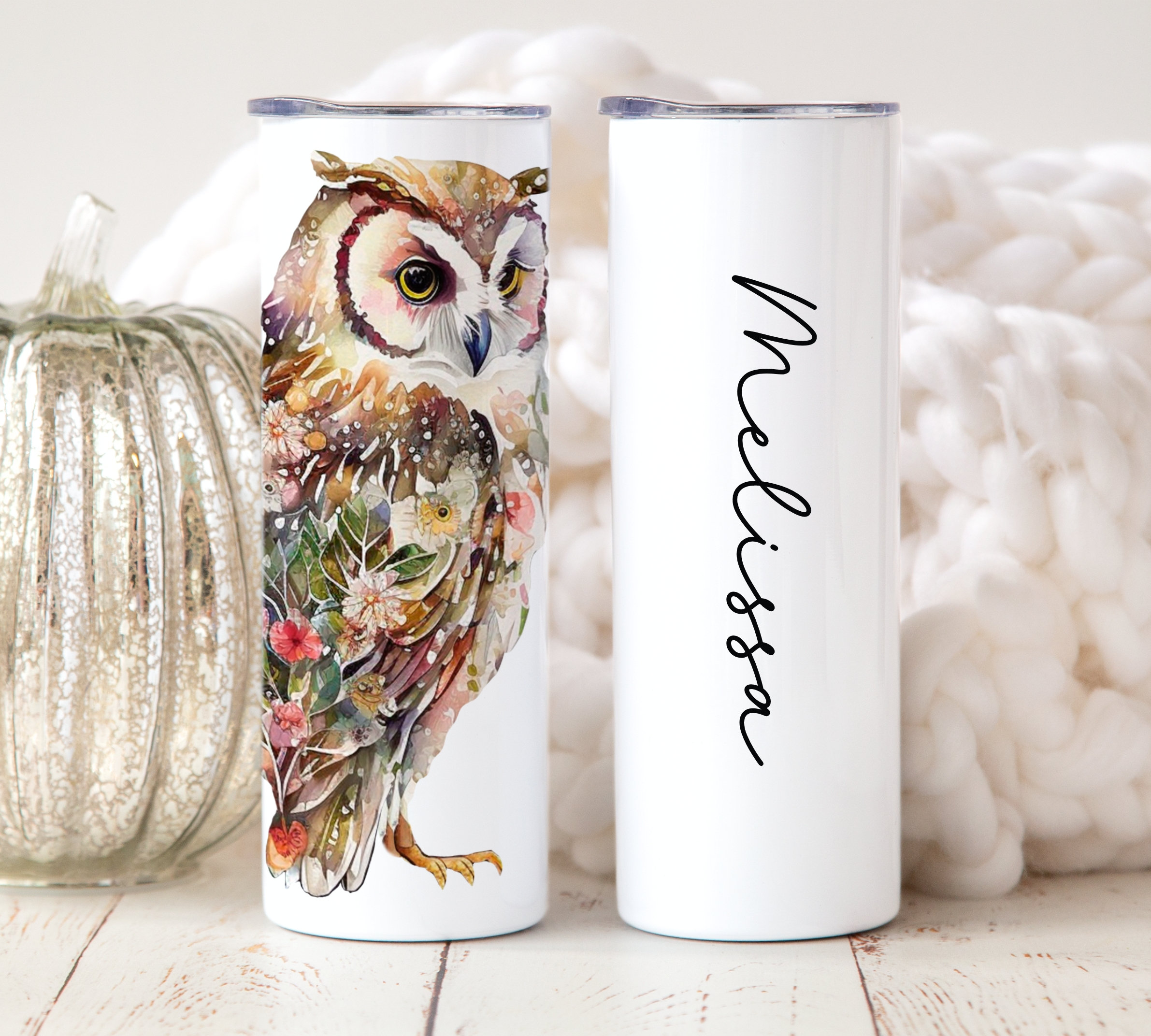 Owl Mandala Engraved YETI Rambler Tumbler Engraved Tumbler Engraved YETI Cup  Owl Gift Mug Owl Decor Owl Lover Cute Owl 