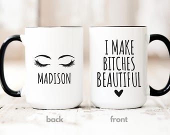 Funny Lash Tech Coffee Mug, New Lash Artist Mug, Lash Technician Cup Lash Boss Coffee Cup, Brow Tech Eyelash Tech Eyebrow Artist Beauty Gift