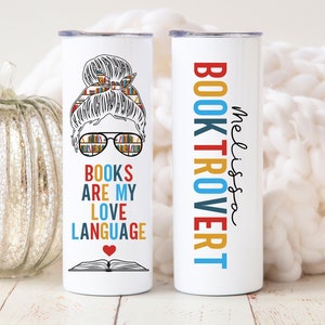 Book Lover Gift, Librarian Gifts, Writer Gifts, Author Gifts, Books Are My Love Language, Booktrovert Reader Gift, Bookish Gifts for Women