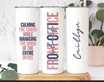 Front Office Staff Tumbler, Front Office Desk Staff Appreciation Gifts, Front Office Squad Mug, Front Office Crew Cup, Custom 20oz Tumbler
