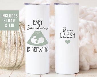 Baby Brewing Baby Ultrasound Gifts, Mom to Be Tumbler, New Mom Gift Ideas, Pregnancy Gift Tumbler Cup, Expecting Mom Gift, Baby Shower Gift