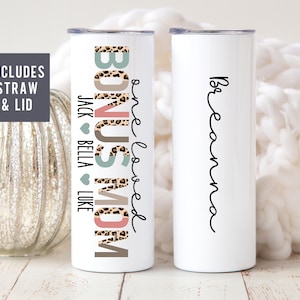 Bonus Mom Gift Personalized from Bonus Daughter, Step Mom Gift, 20oz or 30oz Tumbler Cup, Mothers Day Gift for Stepmom, Mama Tumbler Cup