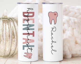 RDH Tumbler or RDA Tumbler, RDH Gifts or Rda Gift, Dental Assistant Gifts, Rdh Graduation Dental Student Gift, Hygienist Dental Hygiene Gift