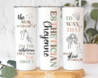 Esthetician Graduation Gift, Esthetician Quotes Tumbler, Esthetician Gifts for Beauty Professional, Skincare Mug Cosmetology Graduation Gift