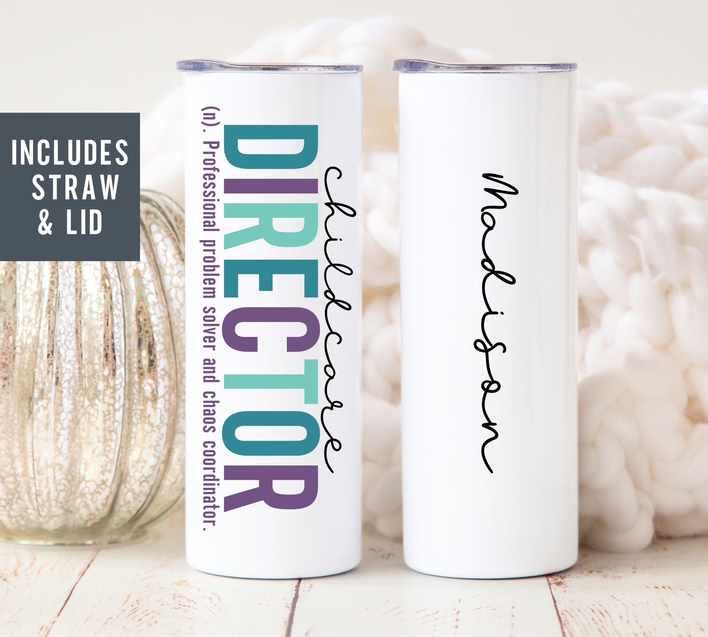 Personalized Daycare Provider Gift, Childcare Provider Gift Tumbler Cup, Childcare Director, Preschool Director Gift, Day Care Teacher Gift