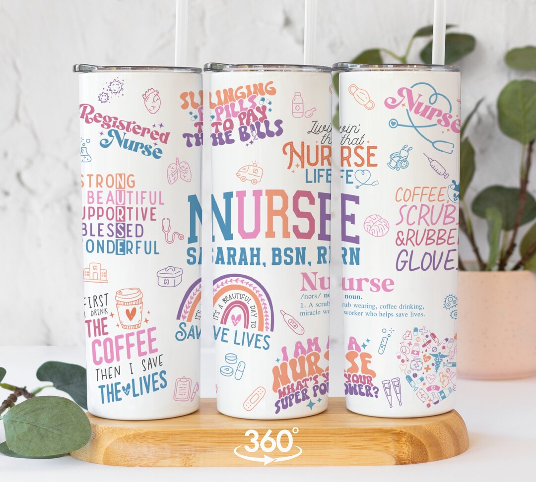 Nursing Gifts for Graduation, Nurse Life Personalized Nurse Tumbler