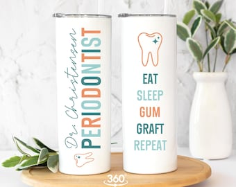 Periodontist Gifts, Periodontal Disease Tumbler Cup, DDS Dental Gifts, Gum Disease Staff Gift, Dental School Grad Gift, DMD Dentist Tumbler
