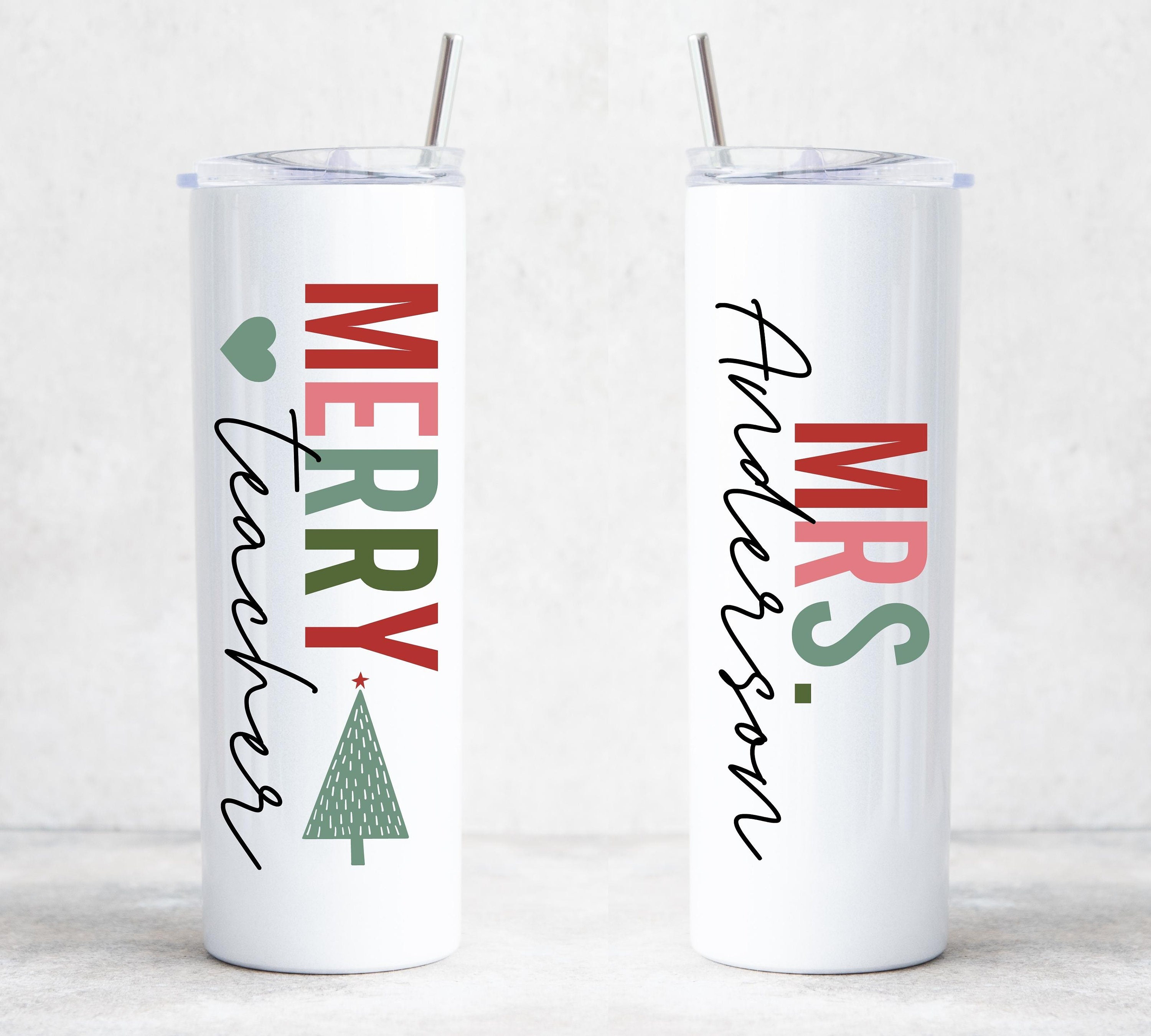 thumbnail image 2 of Personalzed Chrstmas Teacher Mug, Teacher Chrstmas Mug, Cute Teacher 2 of 14