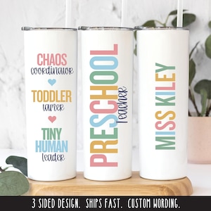 Preschool Teacher Gift, Daycare Director Tumbler, Childcare Provider Mug, Daycare Provider Gift, Assistant Director Cup Daycare Teacher Gift