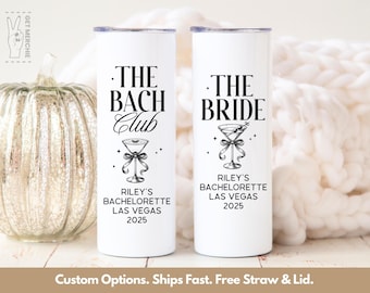 Bachelorette Tumbler Espresso Martini Bachelorette Trip Gifts, The Bride Girls Trip Tumbler, Custom Bridal Party Bachelorette Party Favors