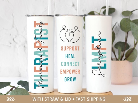 Marriage and Family Therapist Tumbler, LMFT Gift, Marriage Family Therapist Cup, MFT Travel Mug, Couples Therapist Graduation Gift