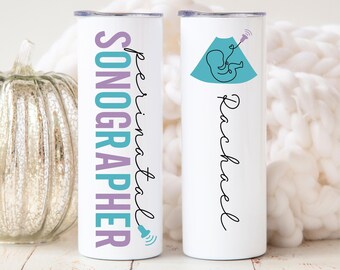 Perinatal Sonographer Tumbler, MFM Sonographer, OB Sonographer Gifts, Sonography Gifts, Ultrasound Tech Gifts, Sonography Graduation Gift