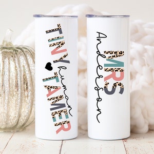 Personalized Teacher Tumbler, Tiny Human Tamer Gift for Teacher Cup, Day Care Teacher Gift, Babysitter Gift or 4k Teacher Christmas Gift