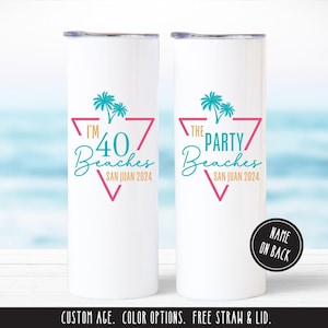 Beach Birthday Trip Tumbler, Bestie Beach Trip Gifts, Best Friend Birthday Gift, Besties Trip Beach Day Birthday Party Mug Girls Getaway Cup