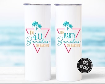 Beach Birthday Trip Tumbler, Bestie Beach Trip Gifts, Best Friend Birthday Gift, Besties Trip Beach Day Birthday Party Mug Girls Getaway Cup