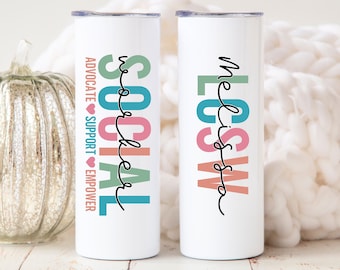 LCSW Tumbler, MSW Gift, LCSW Gift, Msw Tumbler Cup, Social Work Gift, Social Worker Gift, Master of Social Work Tumbler, Msw Graduation Gift