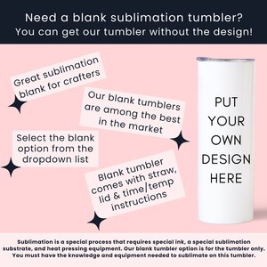 a white tumbler with the words put your own design here on it