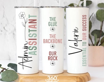 Administrative Assistant Gifts Tumbler, Admin Professionals Day Thank You Gift, Employee Appreciation Gifts, Admin Crew Essential Worker Mug