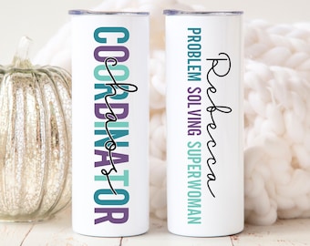 Personalized Chaos Coordinator Tumbler Cup, Boss Gift for Women, Manager Gift, Boss Appreciation Gifts, Boss Thank You Gift, Office Gifts