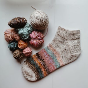 Nothing Wasted Socks. Sock Pattern. Knitting Pattern.