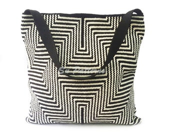 Modello per borsa all'uncinetto Tapestry: borsa geometrica (modello PDF)