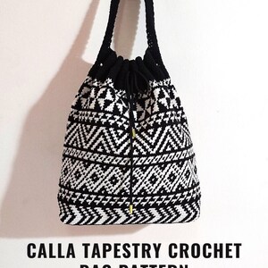 Crochet Bag Pattern, Calla Tapestry Crochet Bag Pattern, Crochet Bag Pattern, Crochet Purse Pattern