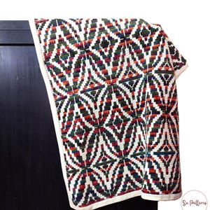 Patchy Rings Overlay Mosaic Crochet Throw Pattern, Overlay Mosaic PDF, Overlay Mosaic Blanket, Overlay Mosaic Wrap, Crochet Pattern
