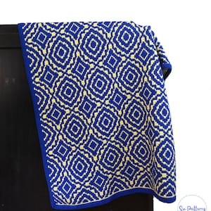 Vintage Mosaic Crochet Throw, Overlay Mosaic Crochet, Overlay Mosaic Crochet Blanket, Overlay Mosaic Crochet Shawl