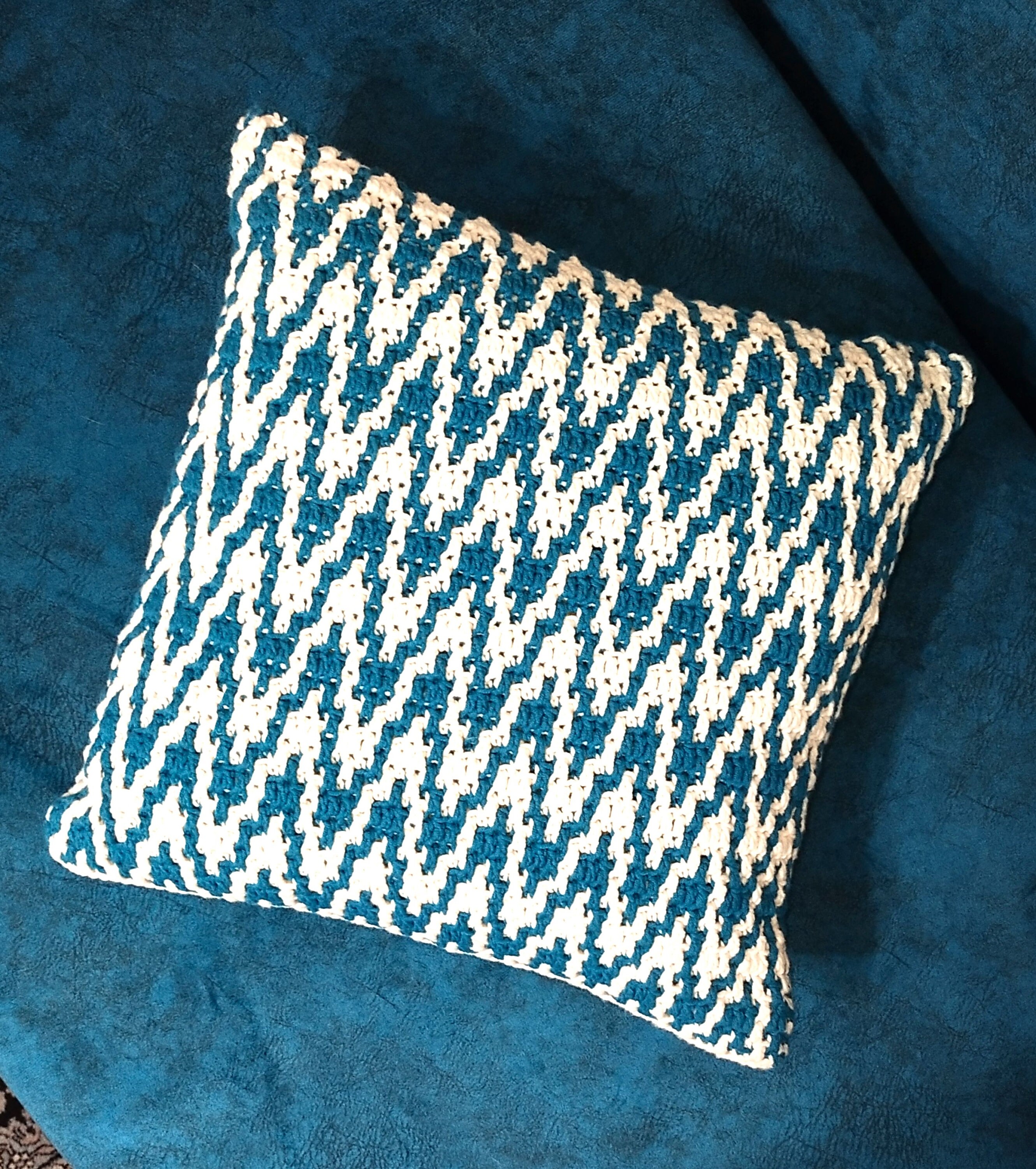 Mosaic Crochet Pattern, Mosaic Crochet Pillow, Mosaic Crochet Etsy