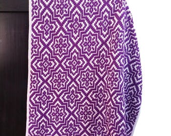 Schema per coperta all'uncinetto a mosaico: sovrapposizione di piastrelle magiche (schema PDF)