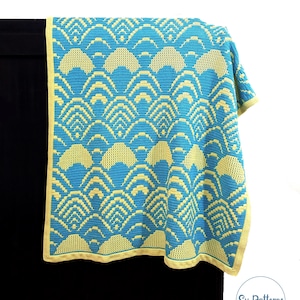 Mermaid Mosaic Crochet Throw Pattern: Beginner-Friendly Blanket (PDF Pattern)