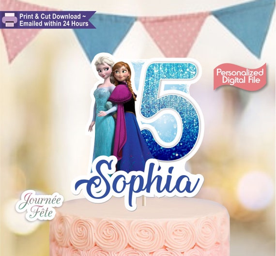 Elsa Birthday Cake Topper Frozen Birthday Cake Topper Personalised