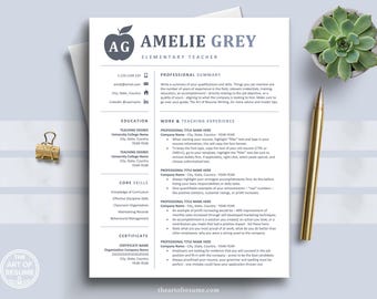Teacher Resume Template, Teaching Resume, CV Template, Substitute Resume, Elementary Resume, Preschool Resume, Resume Template Download, CV