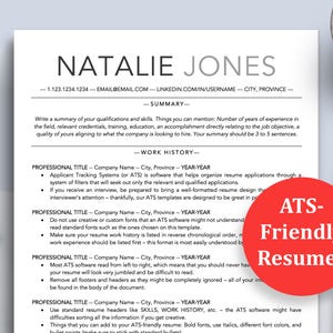 Professional ATS Resume Template, Modern ATS Cv Resume, Executive Resume CV, Resume for Job, Business Resume No Experience, Best Resume 2025