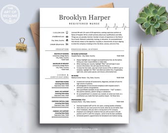 Nursing Resume Template | RN Resume, Nurse Grad Resume, Medical Resume, Physician Resume, CV Template, Cover Letter, Professional Resume