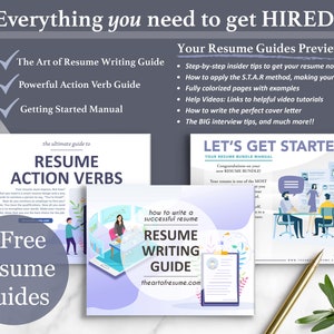 The Art of Resume | The Art of Resume Writing Guide, Resume Action Word Guide, Template Instructional Manual