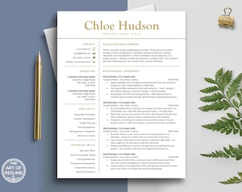 Professional Resume Templates, Executive Resume for Business, Admin Manager Resume, Sorority Resume Design, Cover Letter, MS Word, Mac Pages