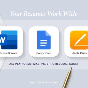 The Art of Resume Templates | Instantly Download  Custom Editable Resume CV Builder Maker on Google Docs, Microsoft Word, Apple Pages, Mac, PC, Chromebook, Tablet